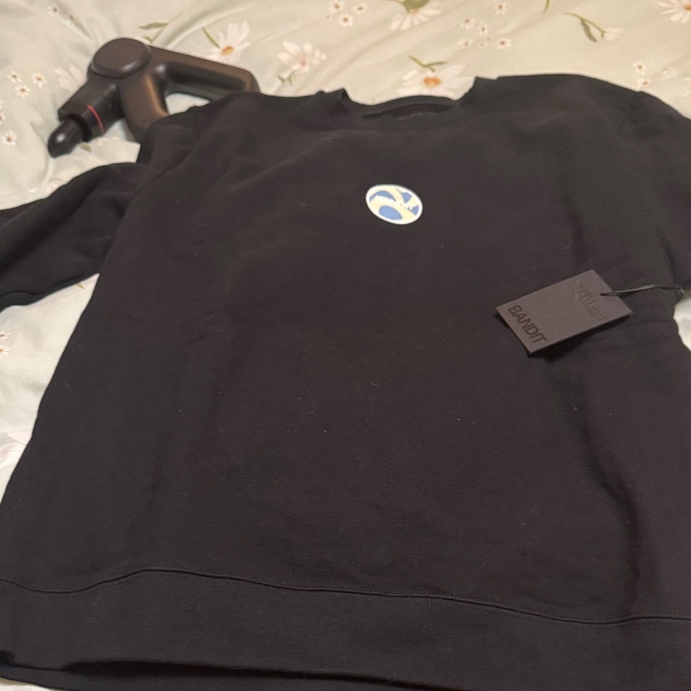Classic Black Sweatshirt with Logo